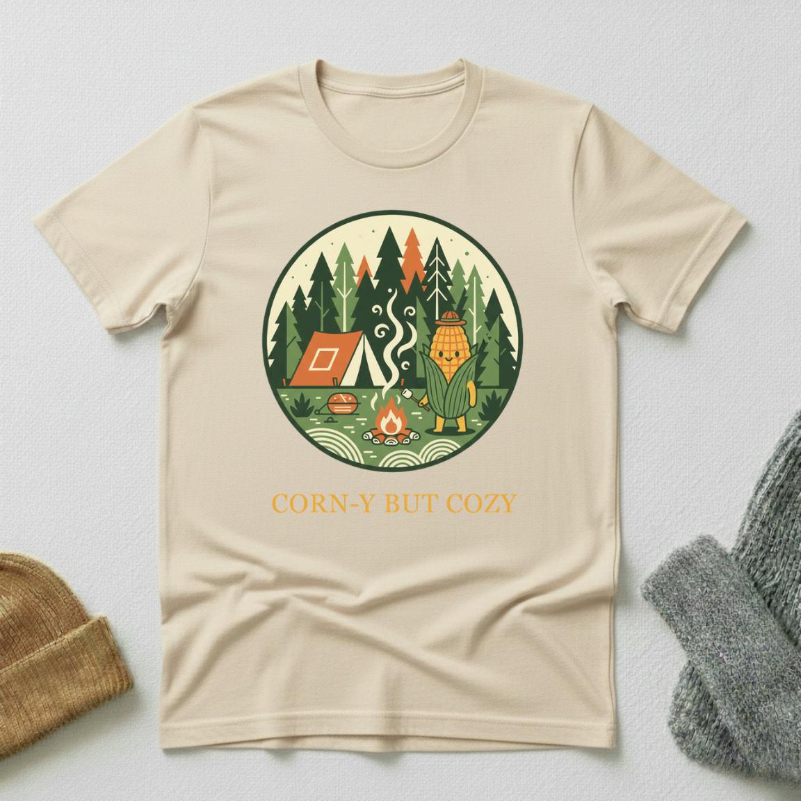 Corny But Cozy Cabin Forest T - Shirt