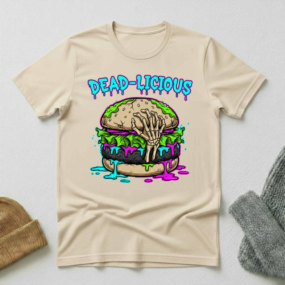 Dead-Licious Horror Gothic Street Art T - Shirt