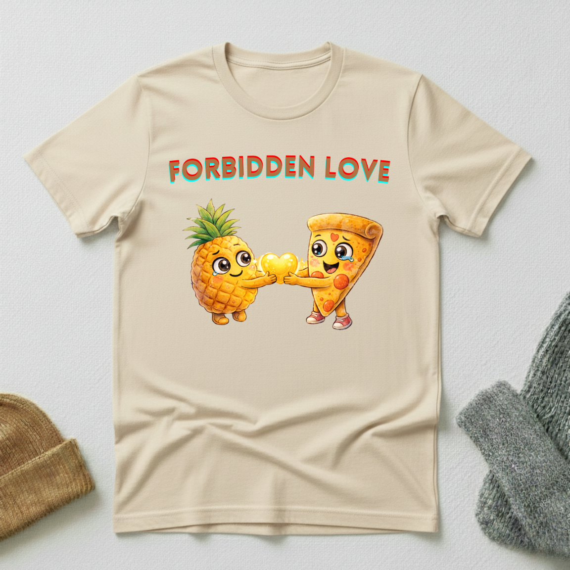 Forbidden Love Pineapple Pizza Romance T - Shirt
