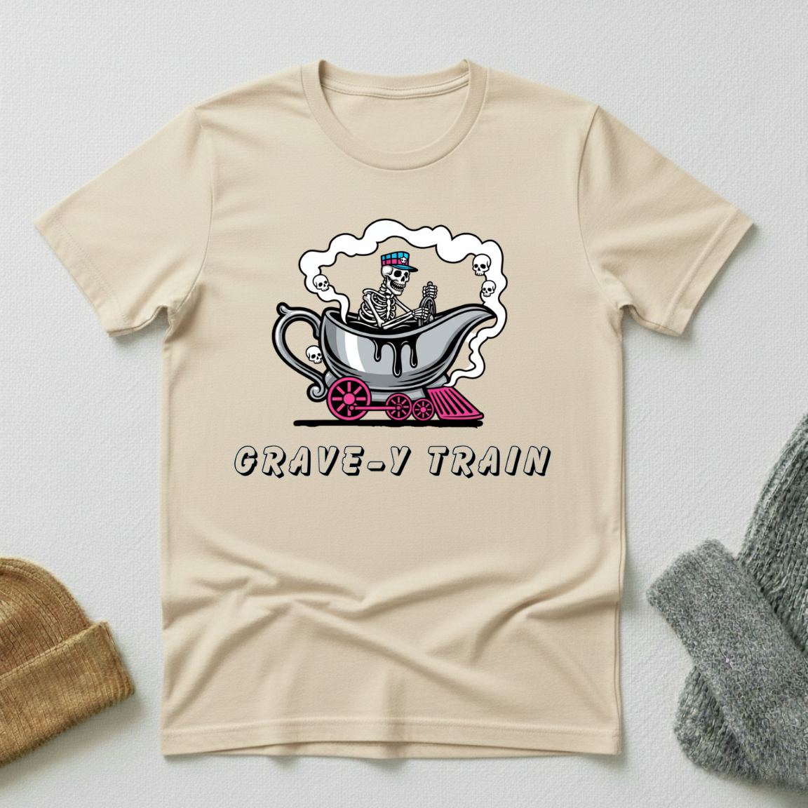 Grave-y Train Horror Gothic T - Shirt