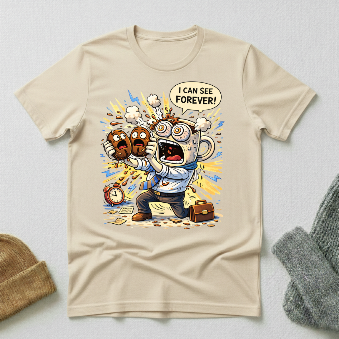 I Can See Forever Hyper Caffeinated Coffee Mug  T - Shirt