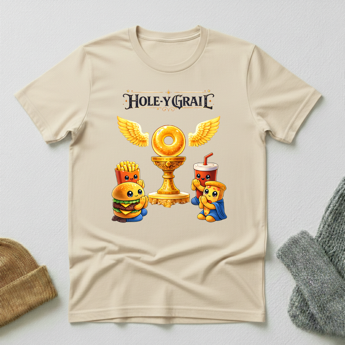 Holey Grail Sacred Donut Worship T - Shirt