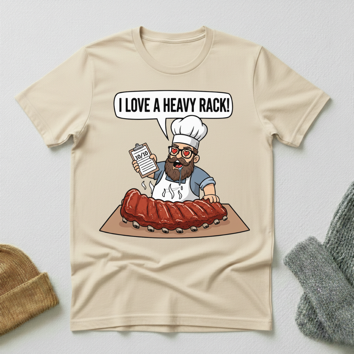 I Love A Heavy Rack Chef T - Shirt