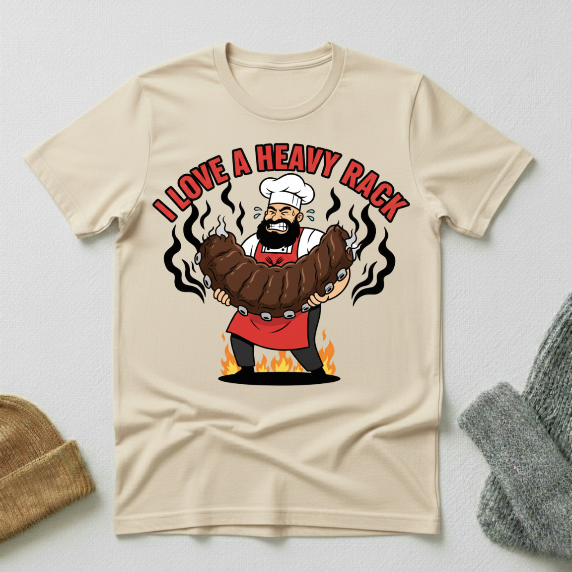 I Love A Heavy Rack Heavyweight T - Shirt