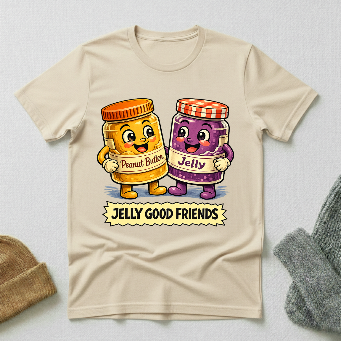 Jelly Good Friends Retro Friendship Celebration T - Shirt