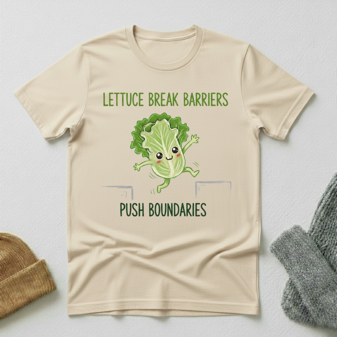 Lettuce Break Barriers Push Boundaries T - Shirt