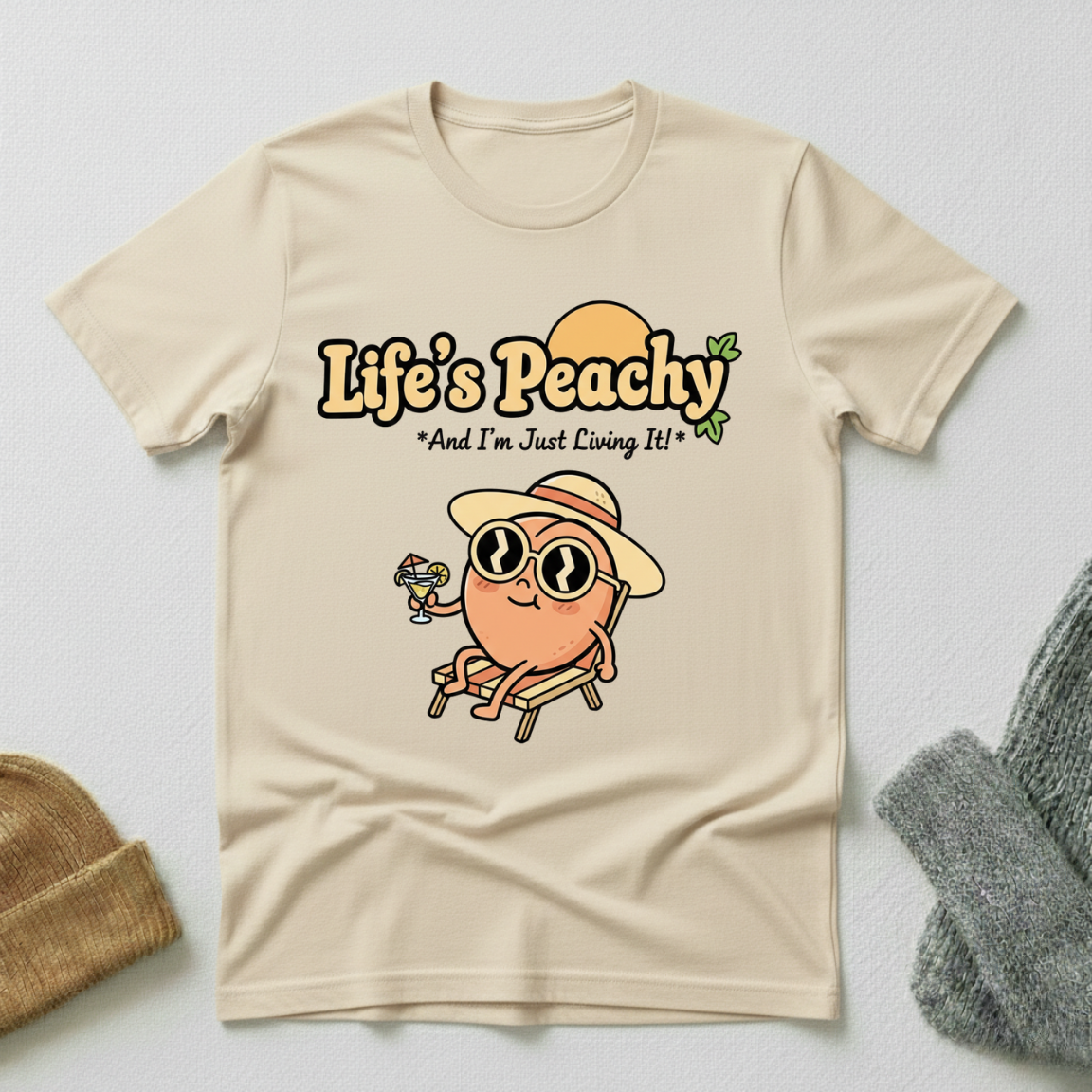Life's Peachy Summer Vacation T - Shirt