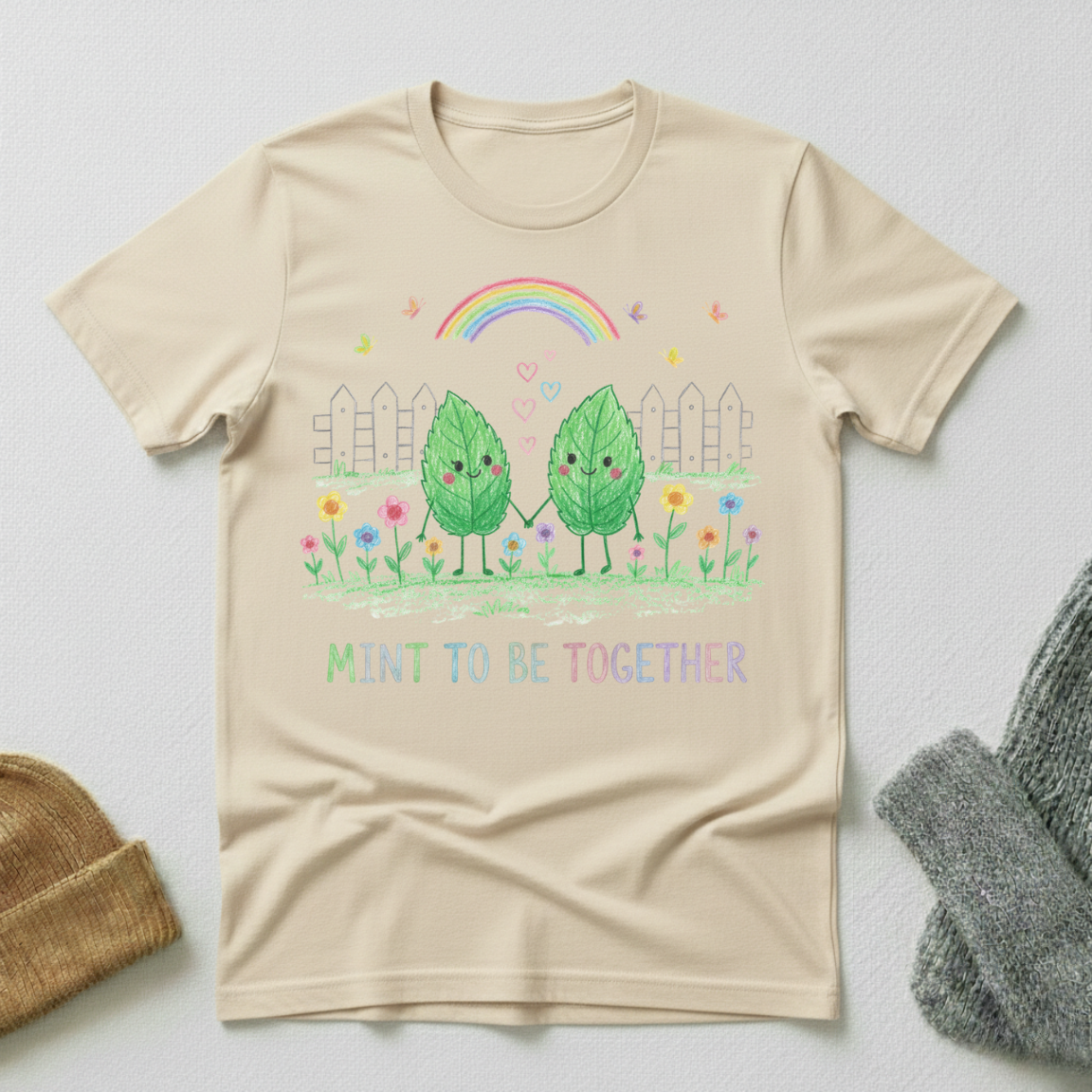 Mint To Be Together Crayon T - Shirt