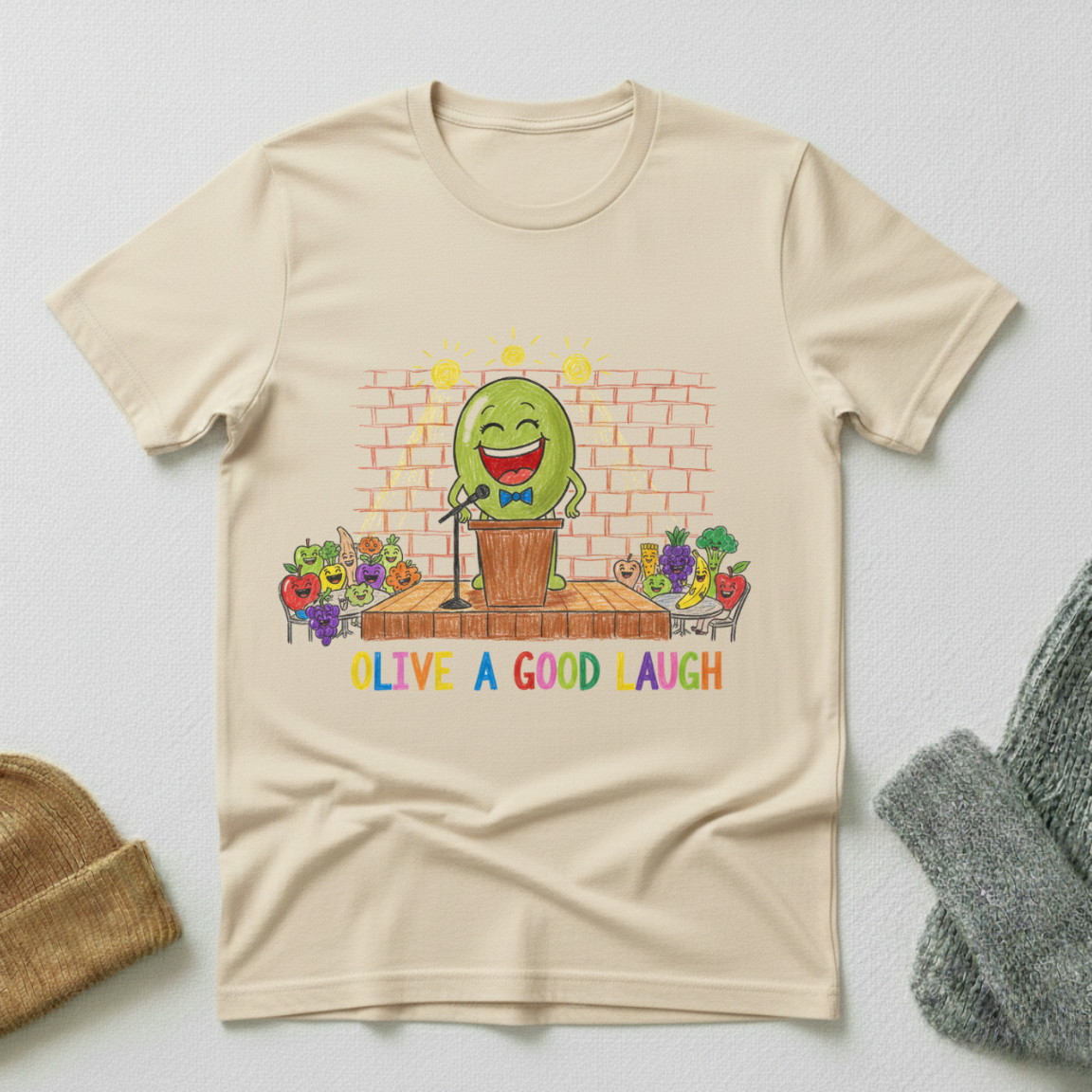 Olive A Good Laugh Crayon T - Shirt