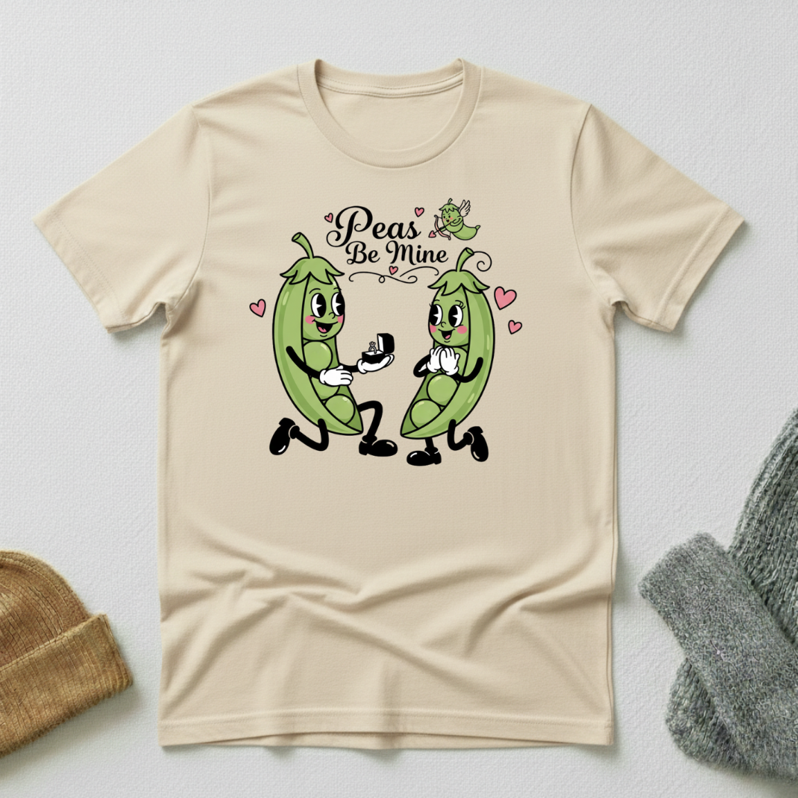 Peas Be Mine Cupid Love T - Shirt