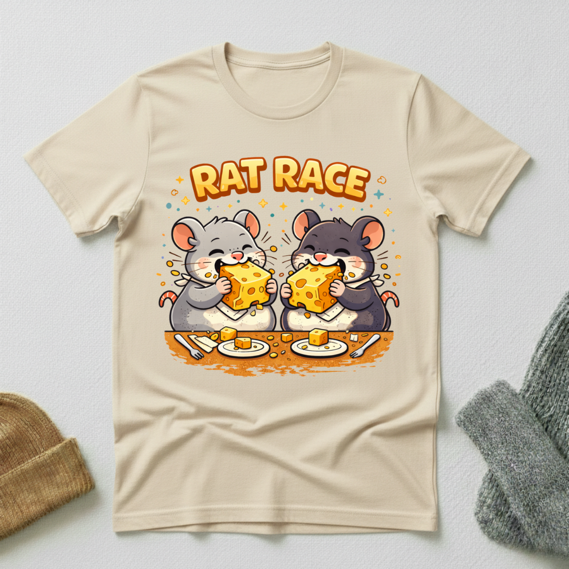 Rat Race Competitive Cheese Eating T - Shirt