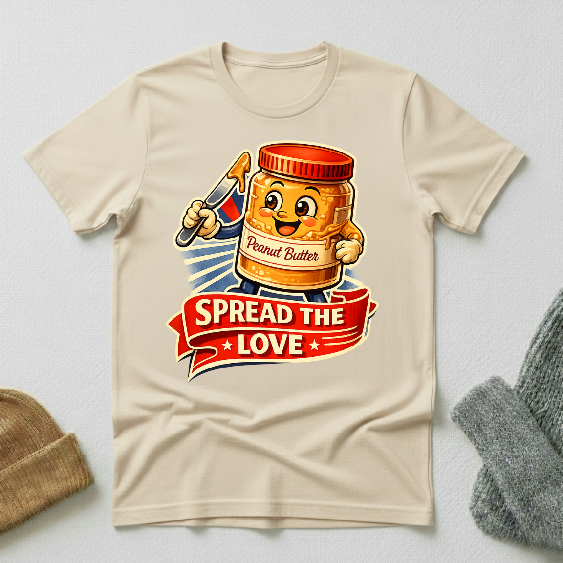 Spread The Love Vintage Propaganda T - Shirt