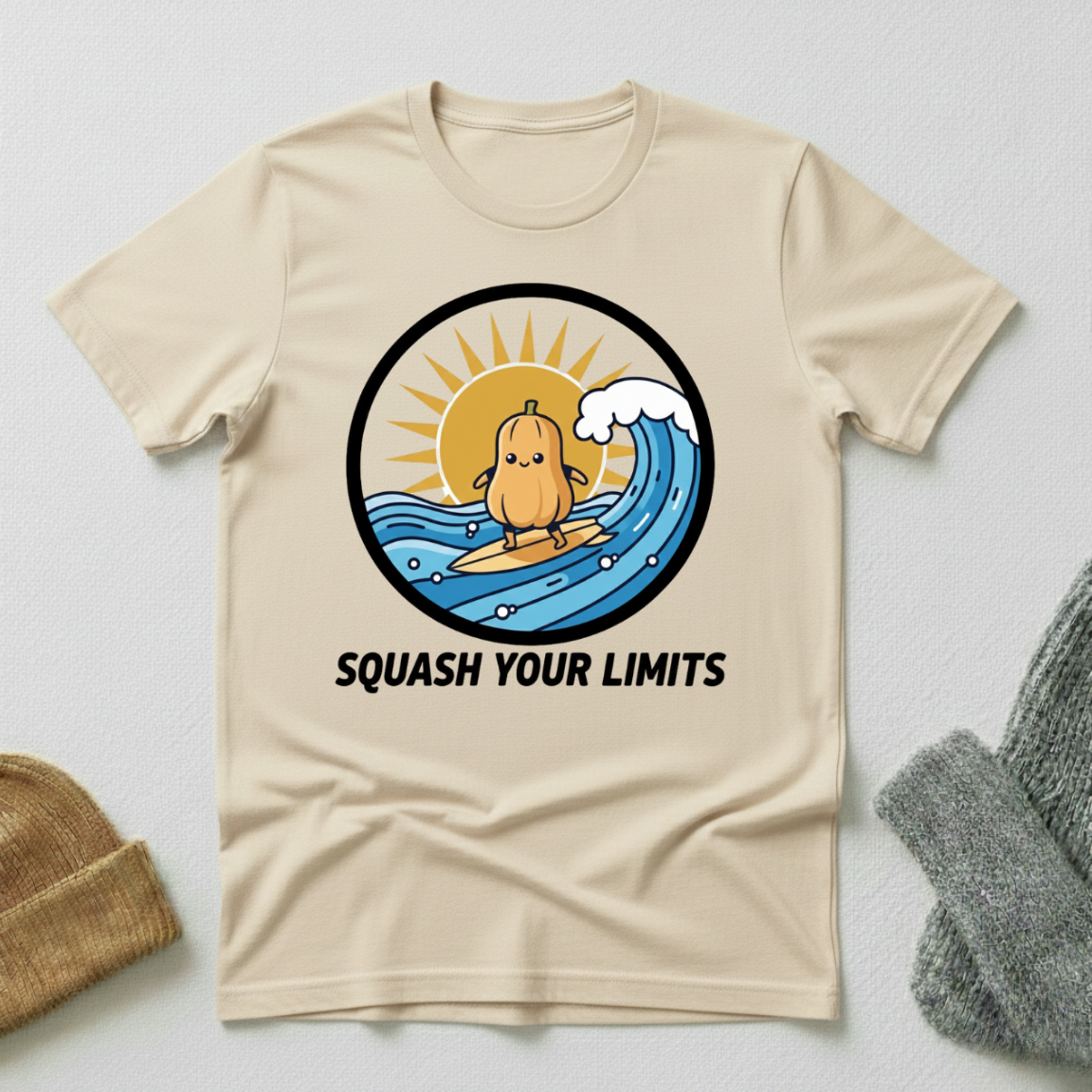Squash Your Limits Surfing T - Shirt