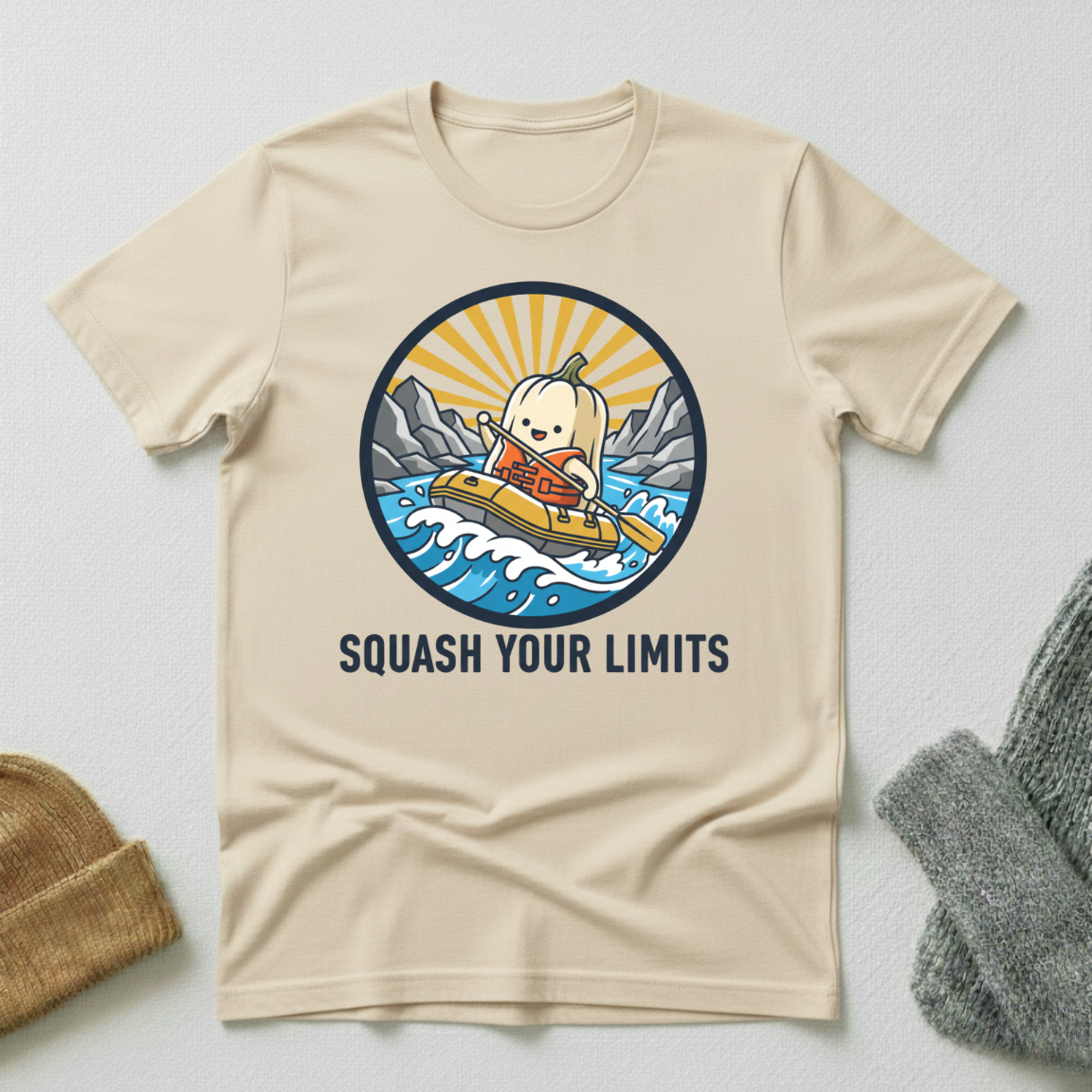 Squash Your Limits Whitewater Rafting T - Shirt