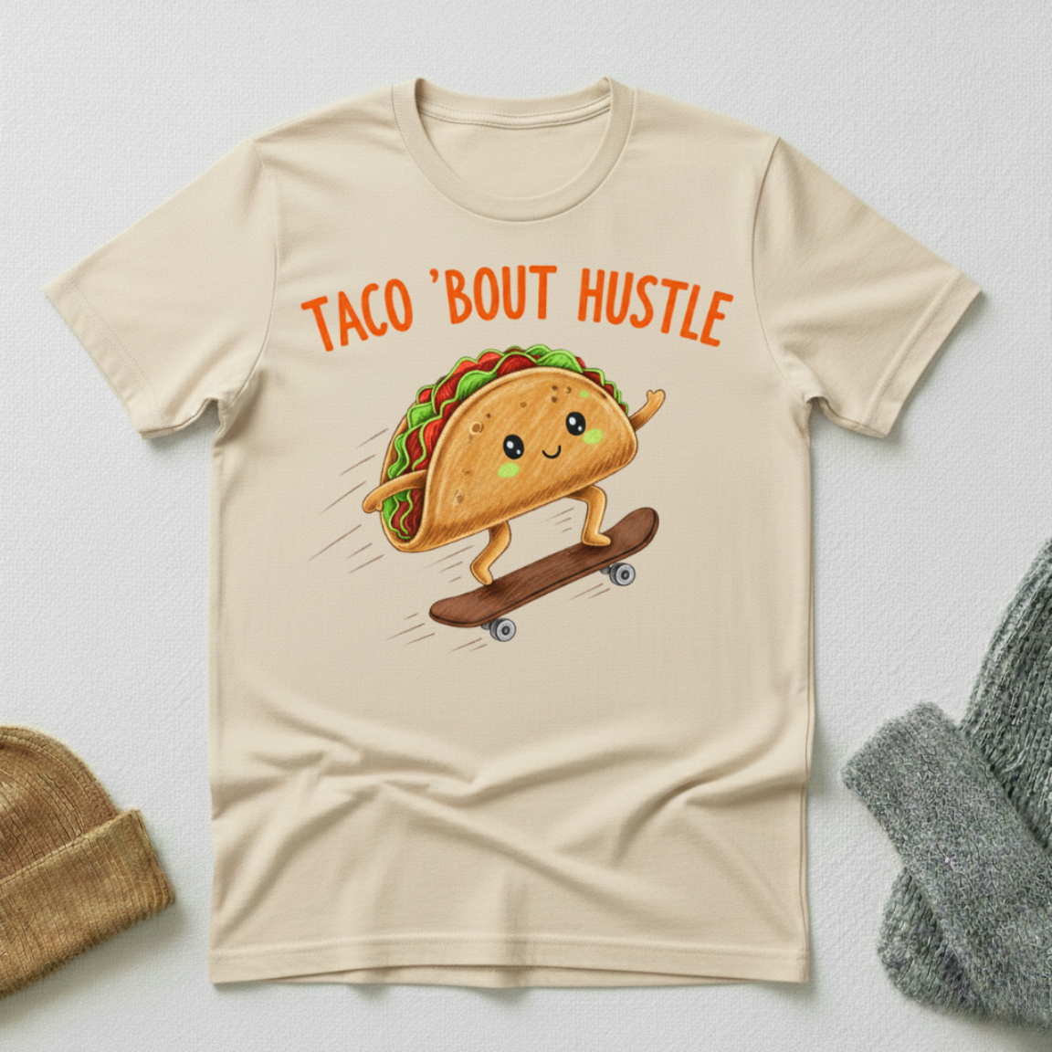 Taco Bout Hustle Skating T - Shirt