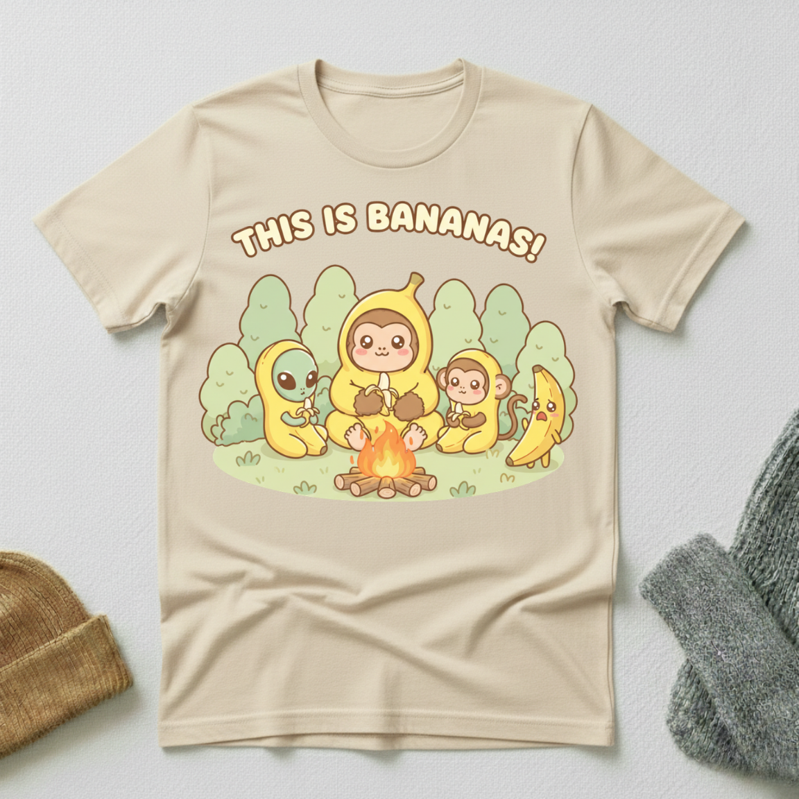 This is Bananas Kawaii Cryptid Conspiracy T - Shirt