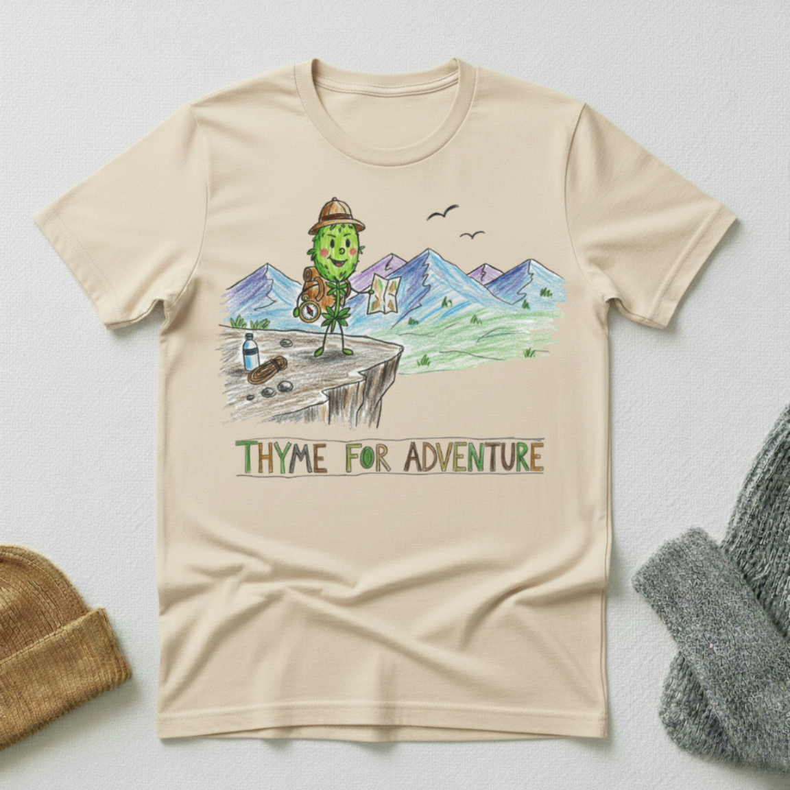 Thyme For Adventure Crayon T - Shirt