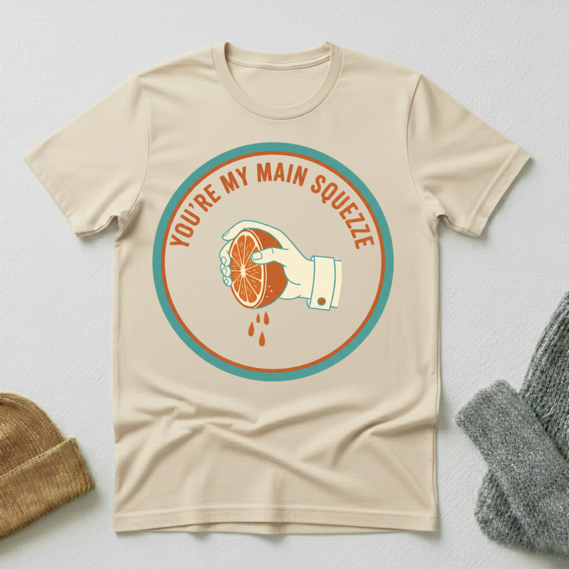 You're My Main Squeeze Vintage Badge Romance T - Shirt