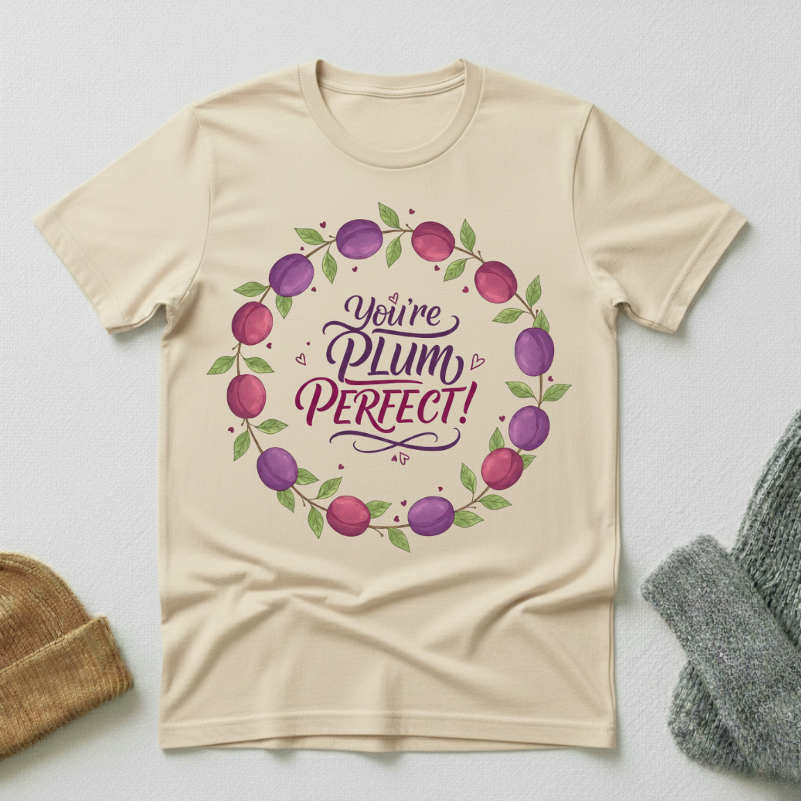 You're Plum Perfect Vintage Elegance T - Shirt