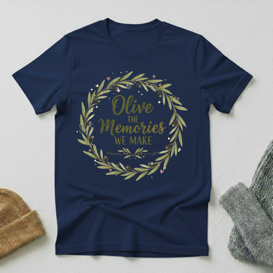 Olive The Memories We Make Vintage Elegance T - Shirt