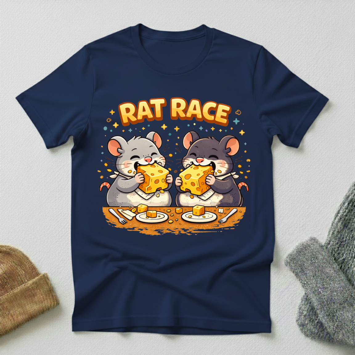 Rat Race Competitive Cheese Eating T - Shirt