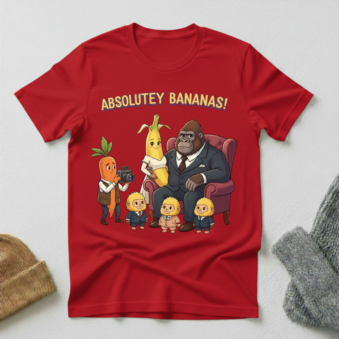 Absolutely Bananas Mixed Family Portrait T - Shirt