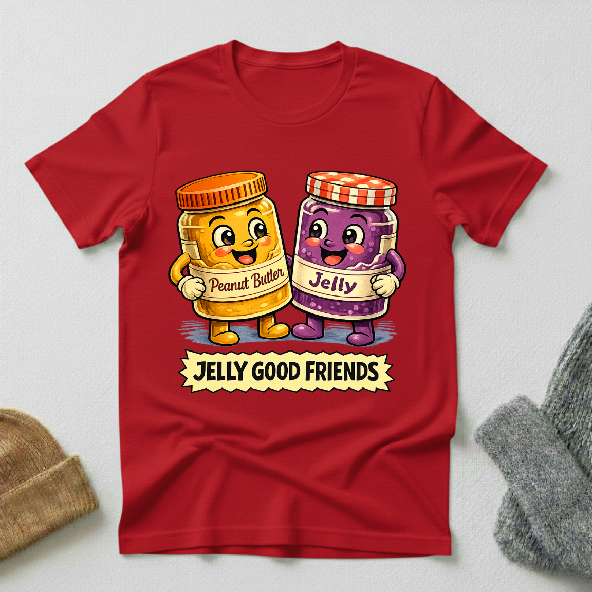 Jelly Good Friends Retro Friendship Celebration T - Shirt
