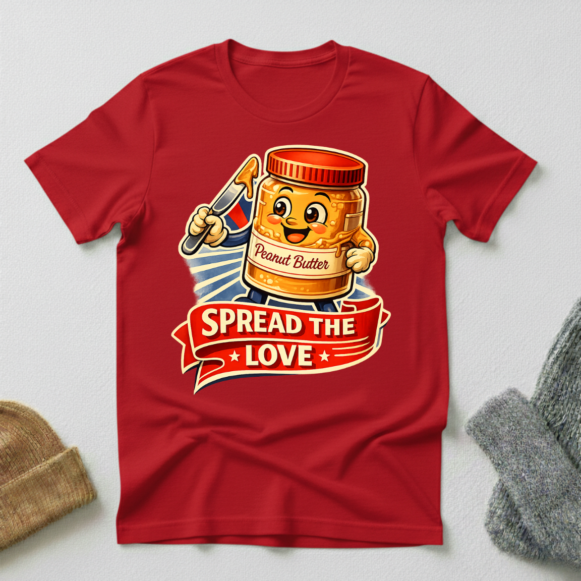 Spread The Love Vintage Propaganda T - Shirt