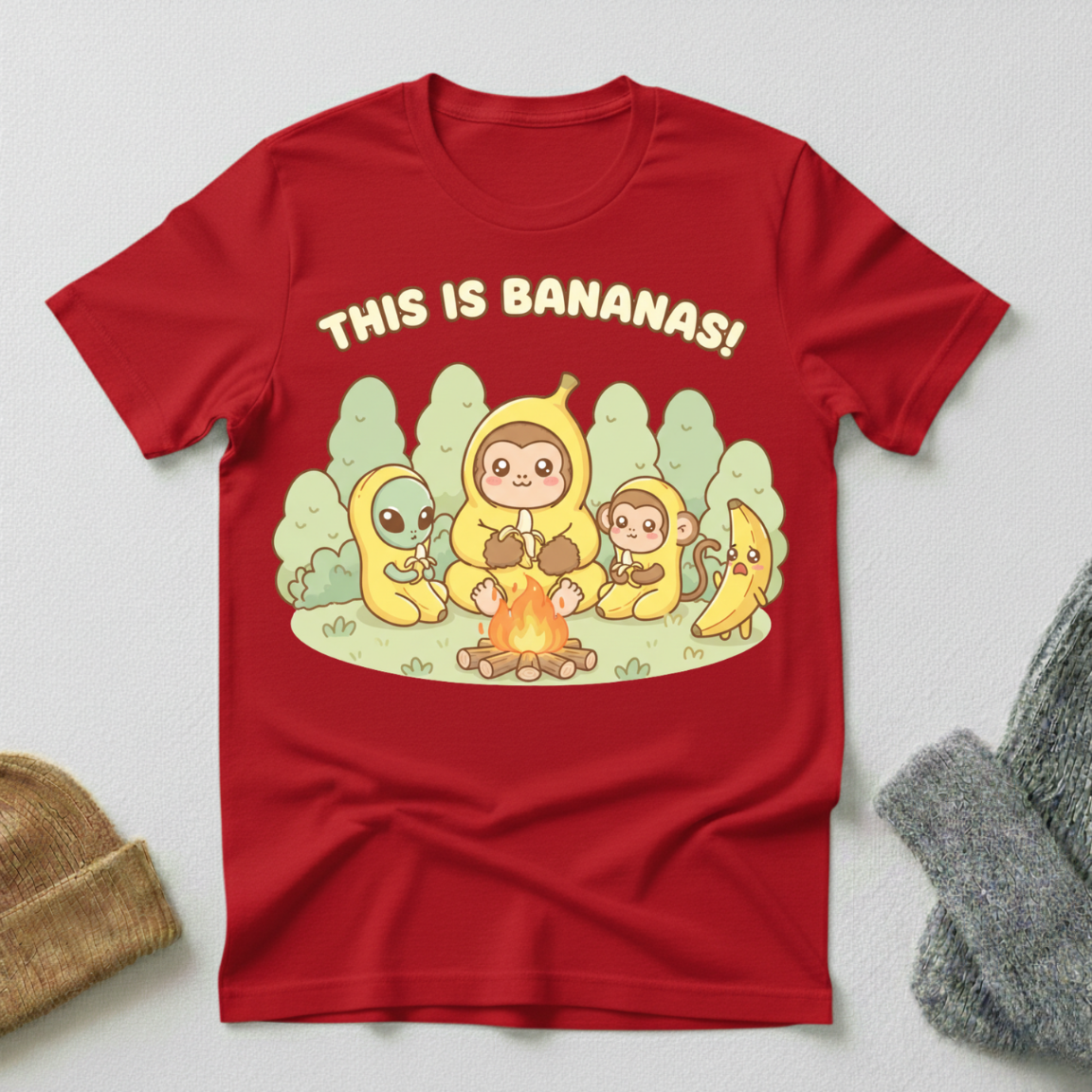 This is Bananas Kawaii Cryptid Conspiracy T - Shirt