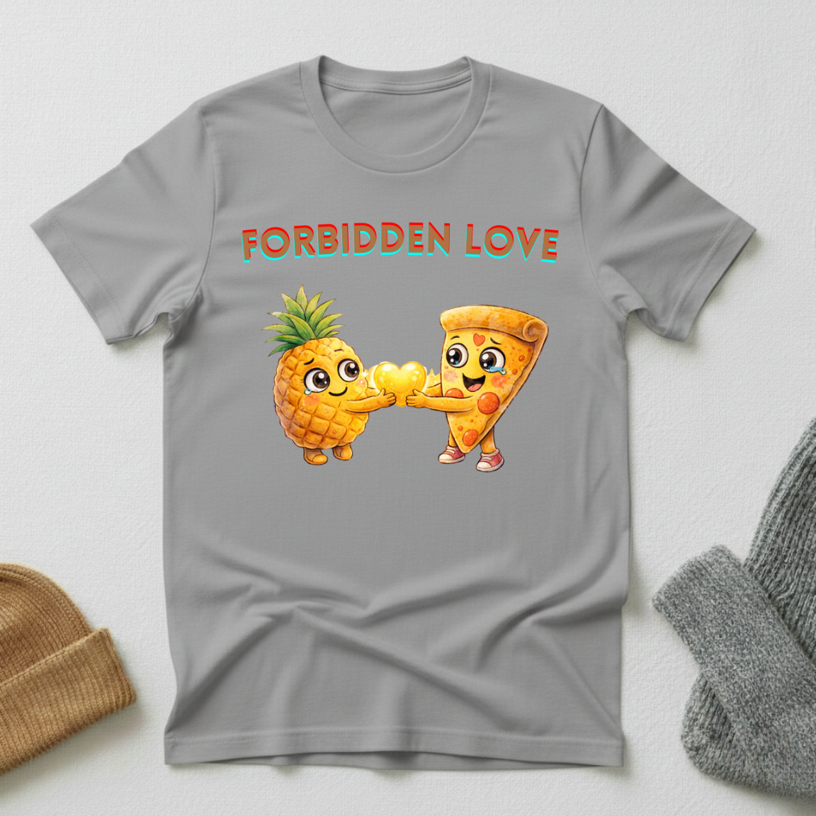 Forbidden Love Pineapple Pizza Romance T - Shirt