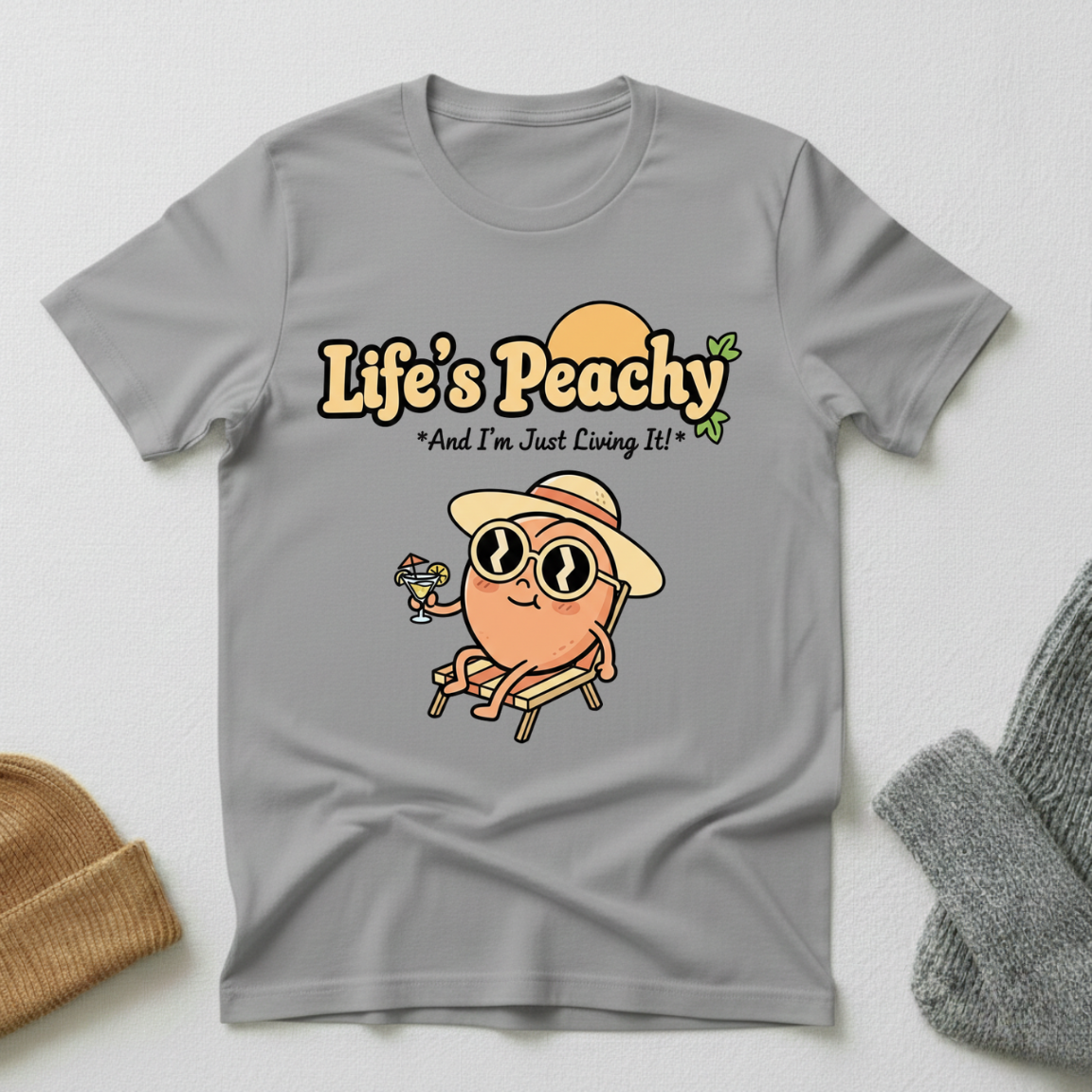 Life's Peachy Summer Vacation T - Shirt