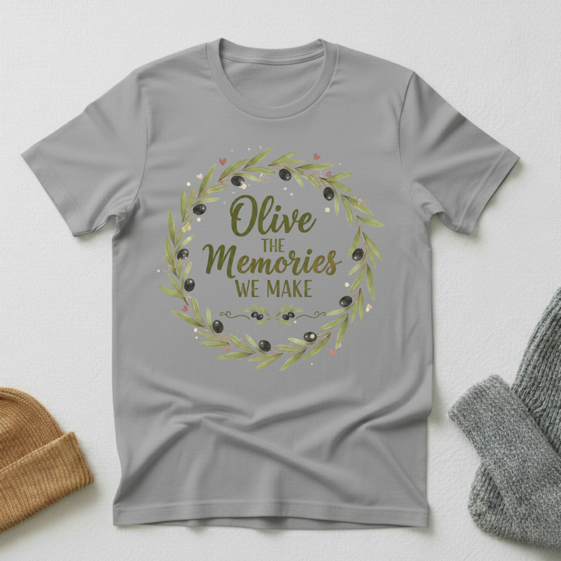 Olive The Memories We Make Vintage Elegance T - Shirt