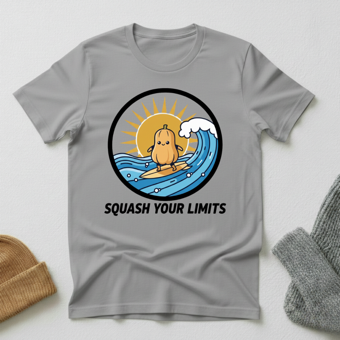 Squash Your Limits Surfing T - Shirt