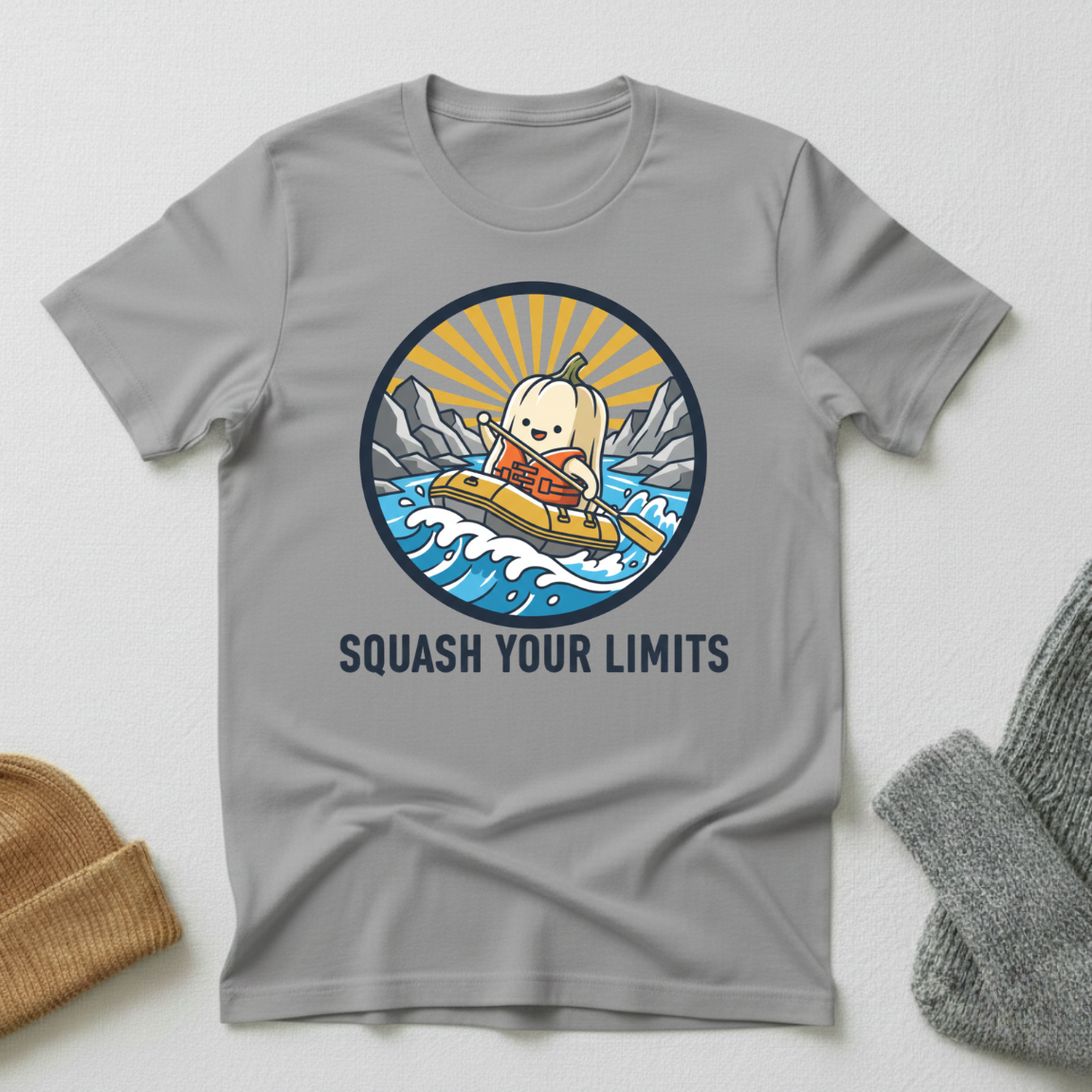 Squash Your Limits Whitewater Rafting T - Shirt