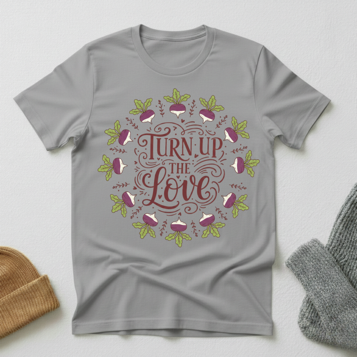 Turn Up The Love Vintage Elegance T - Shirt