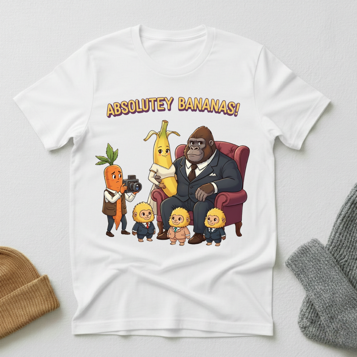 Absolutely Bananas Mixed Family Portrait T - Shirt