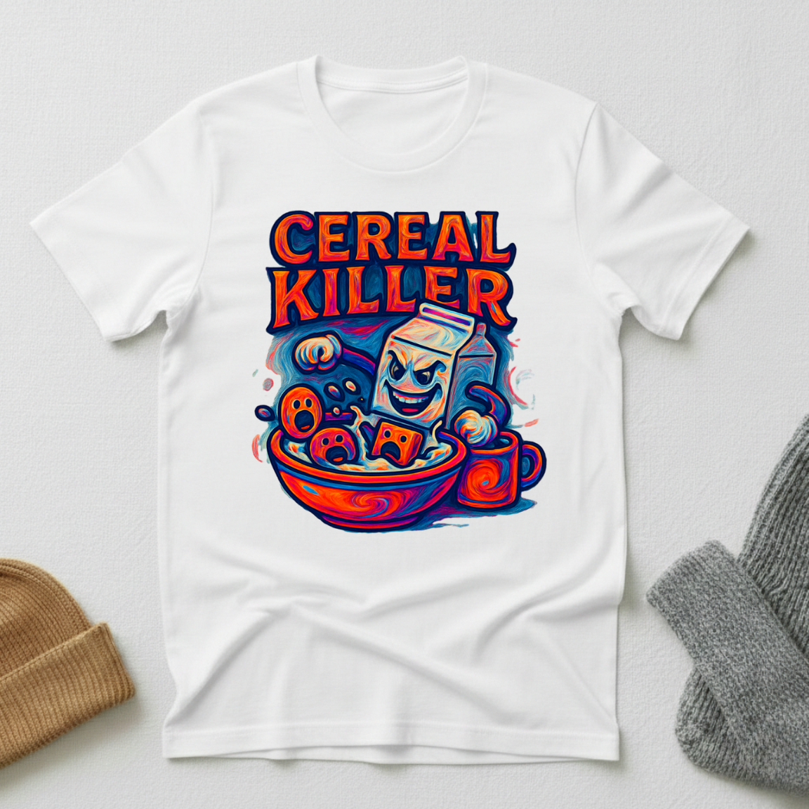 Cereal Killer Psychedelic Milk Mayhem T - Shirt