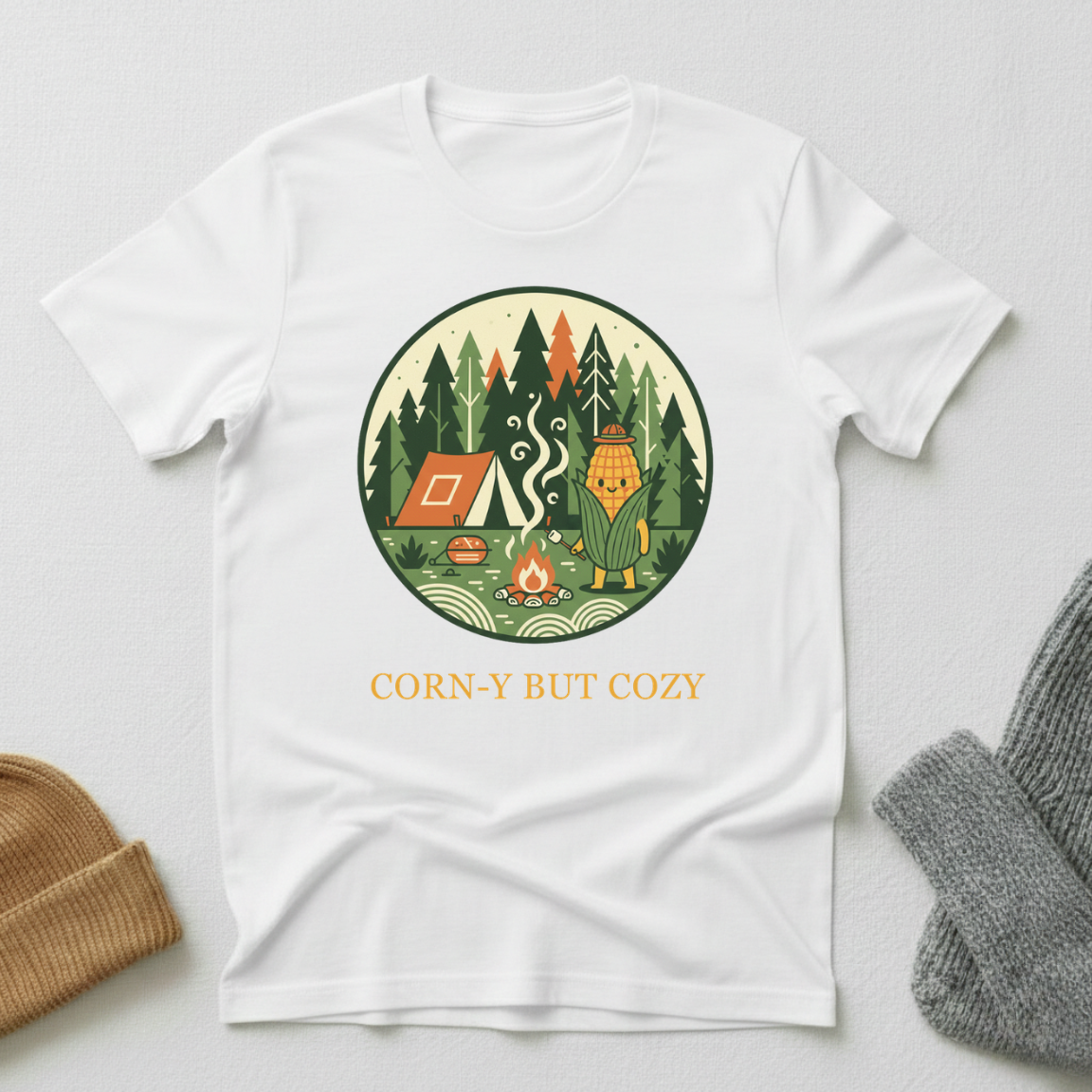 Corny But Cozy Cabin Forest T - Shirt