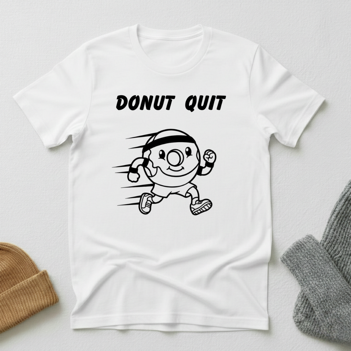 Donut Quit Running Donut T - Shirt