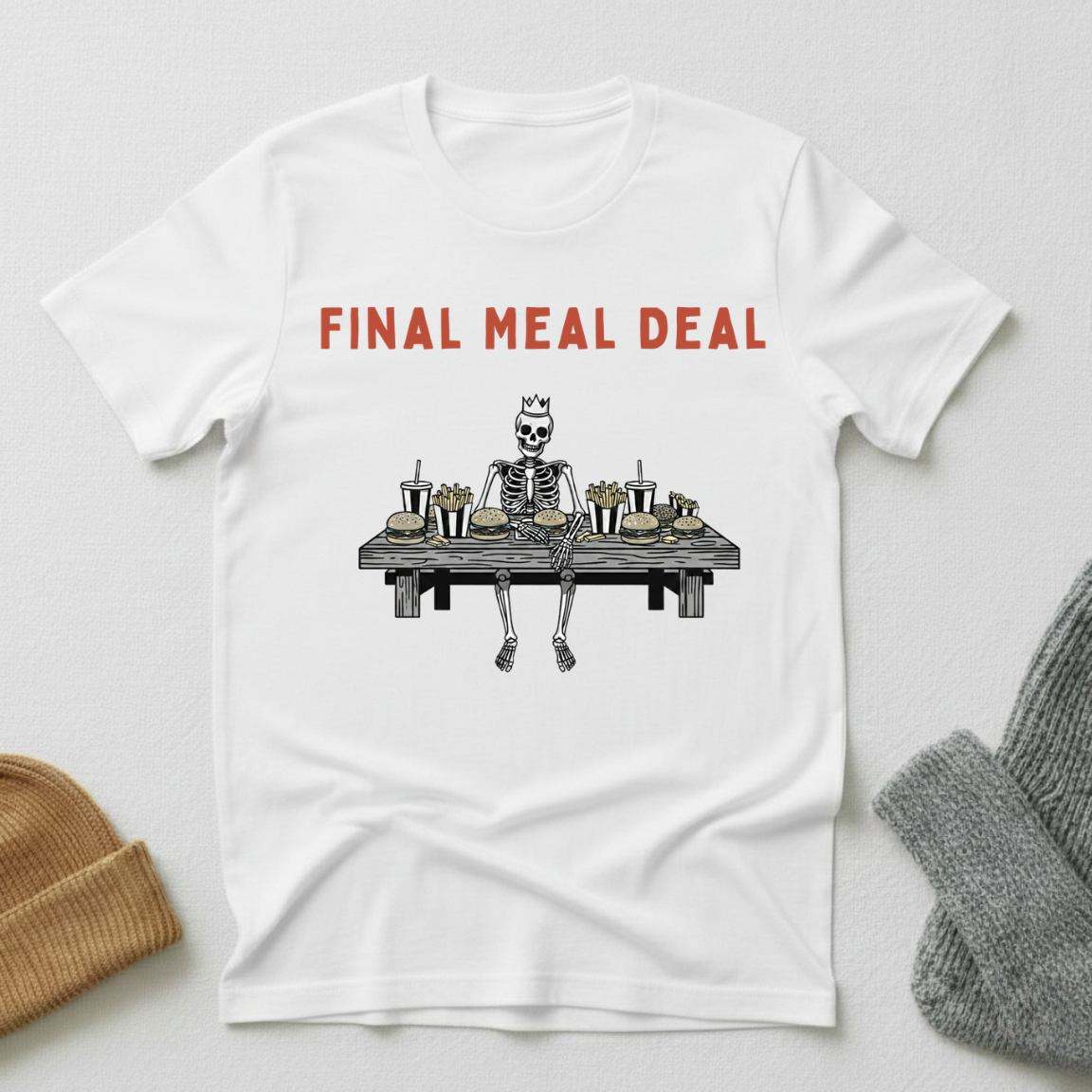 Final Meal Deal Horror Gothic Street Art T - Shirt