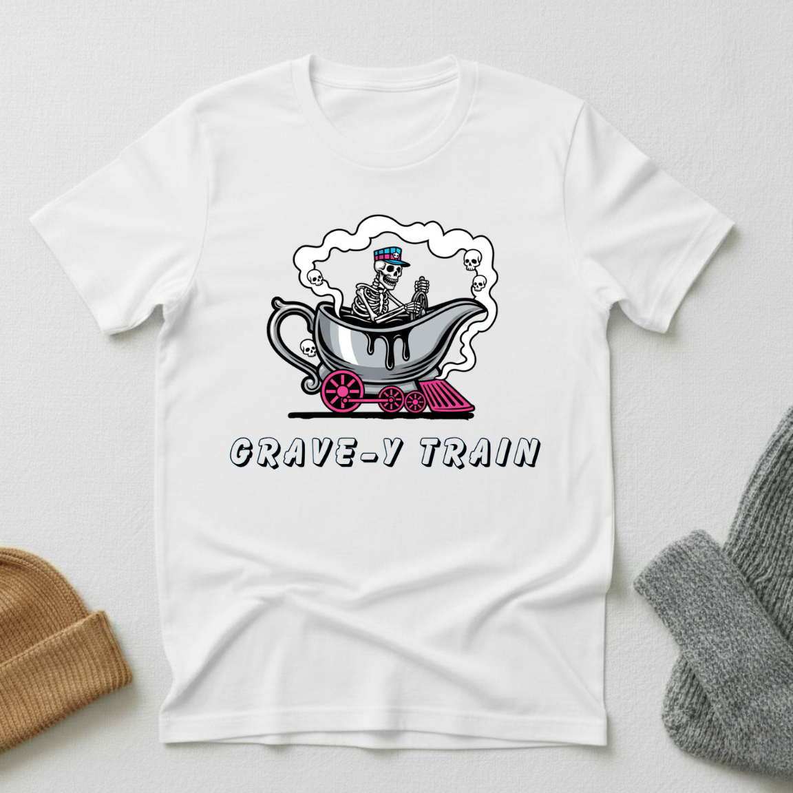 Grave-y Train Horror Gothic T - Shirt