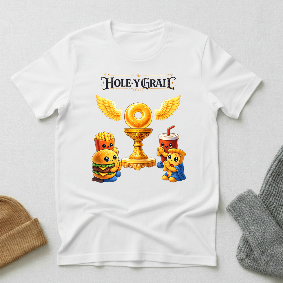 Holey Grail Sacred Donut Worship T - Shirt