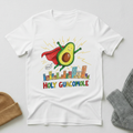 Holy Guacomole Superhero Crayon T - Shirt