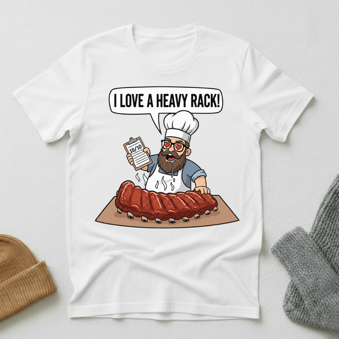 I Love A Heavy Rack Chef T - Shirt