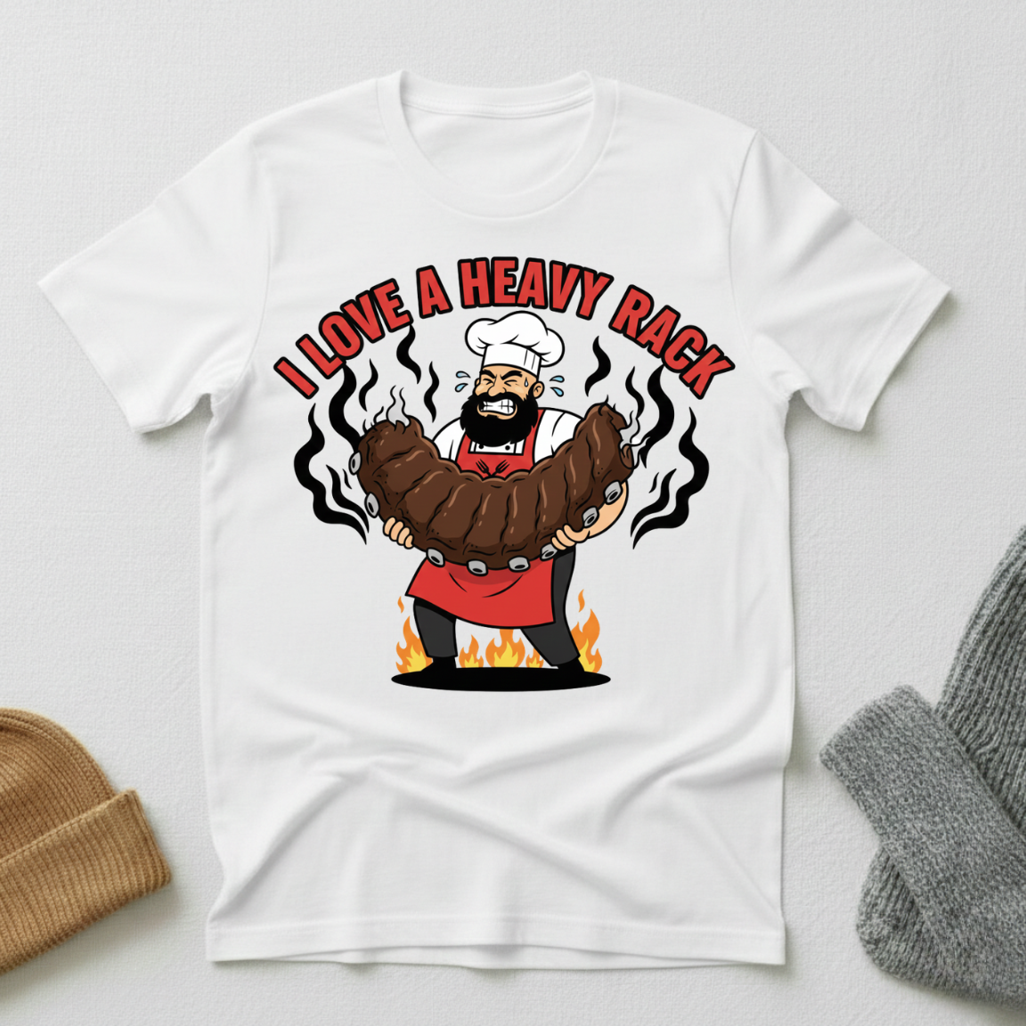 I Love A Heavy Rack Heavyweight T - Shirt