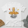 I Would Like To Raise A Toast Pizza Party Kawaii T - Shirt