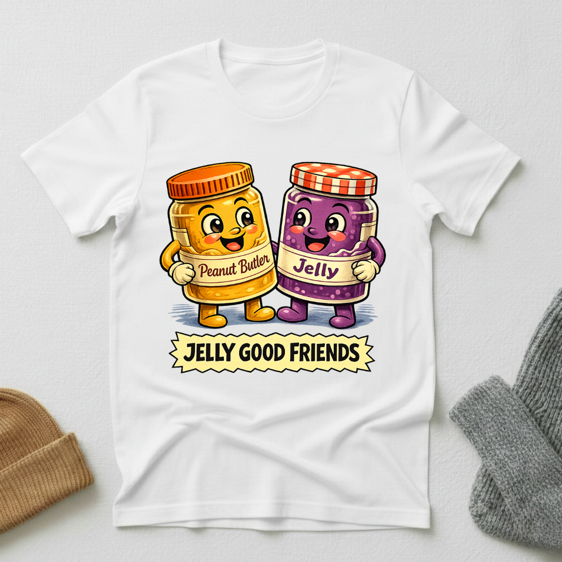 Jelly Good Friends Retro Friendship Celebration T - Shirt