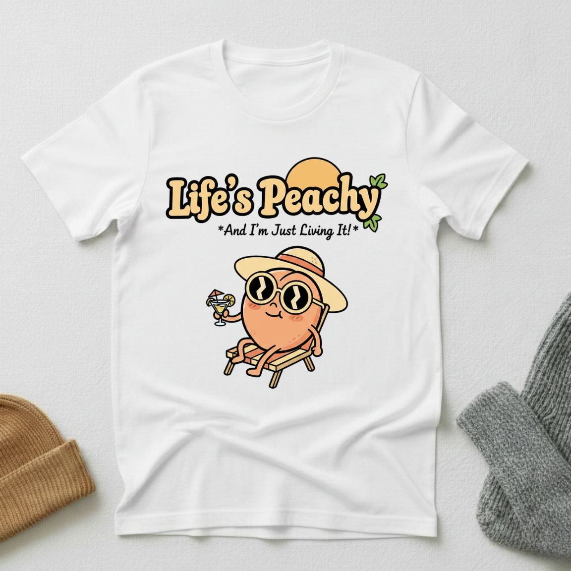 Life's Peachy Summer Vacation T - Shirt
