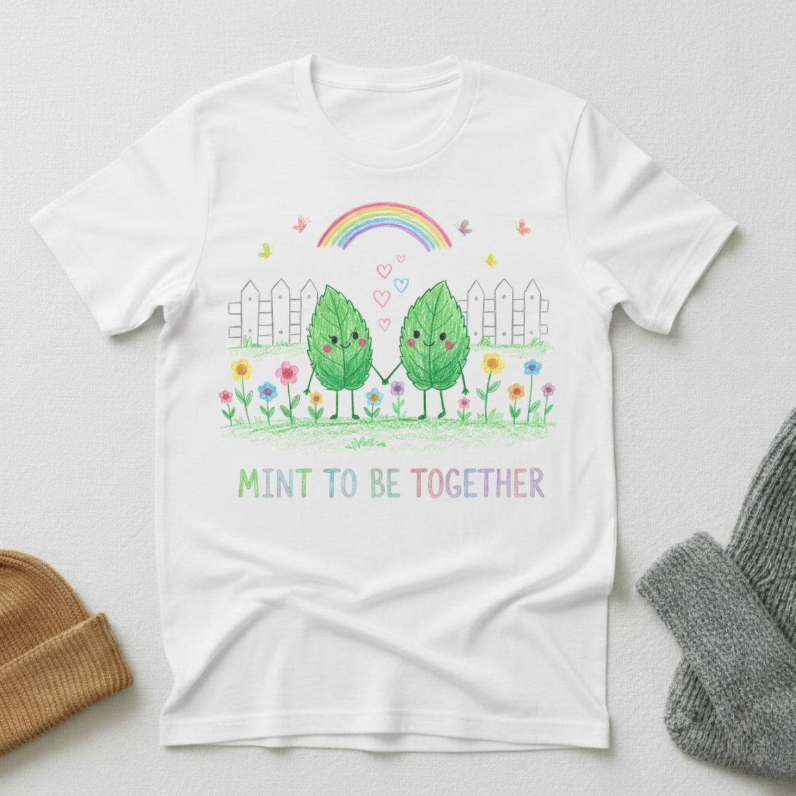 Mint To Be Together Crayon T - Shirt