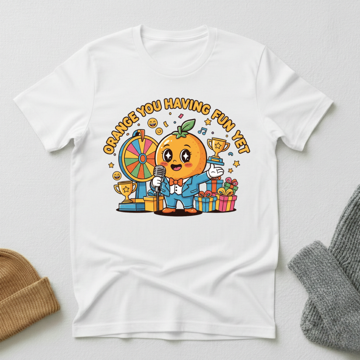 Orange You Having Fun Yet Kawaii Host T - Shirt